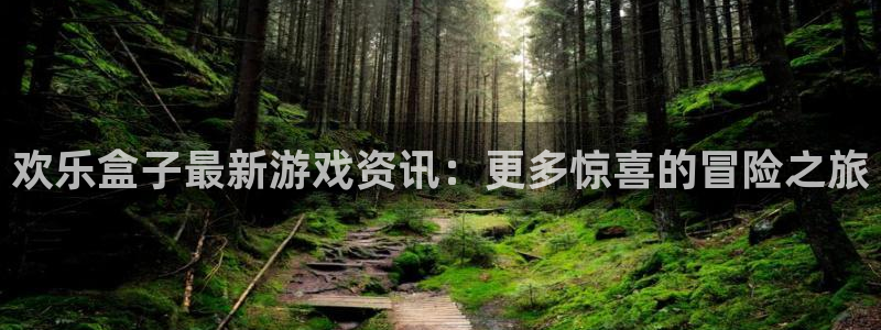 极悦娱乐登录网址：欢乐盒子最新游戏资讯：更多惊喜的冒险之旅