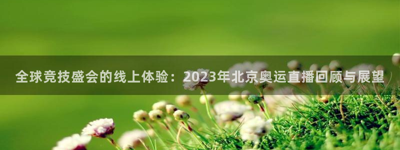五星体育三打一总决赛：全球竞技盛会的线上体验：2023年北京奥运直播回顾与展望